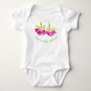 Holi op een baby-body romper