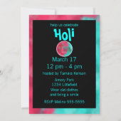 Holi Powder et Hands Invitation (Dos)