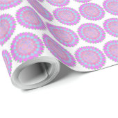 Holi verf splash bloemige rangoli cadeaupapier (Rol Hoek)