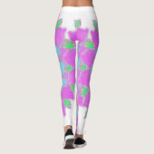 Holi verf splash bloemige rangoli leggings (Achterkant)