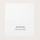 HOLI-YAY ! Carte de vacances Fun Script Gold (Inside Unfolded)