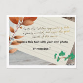 Holiday Abstract Design – Festive Art Briefkaart (Achterkant)