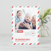 HOLIDAY AIRMAIL | HOLIDAIRE FOTOKAART FEESTDAGENKAART (Staand voorkant)