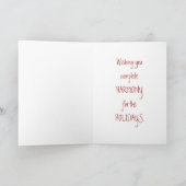 Holiday Angel Feestdagen Kaart (Binnen)