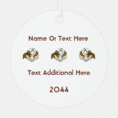 Holiday Angel Metalen Ornament (Achterkant)