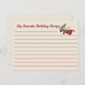 Holiday Angel Recept Kaart (Voorkant / Achterkant)