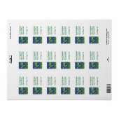 Holiday Angel Retouradreslabel Etiket (Full Sheet)