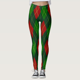 Holiday Argyle Leggings