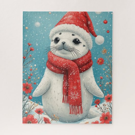 Holiday Baby Seal  Legpuzzel (Verticaal)