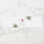 Holiday Baby shower Eten & Drink Label Waterfles Etiket (Enkel label)