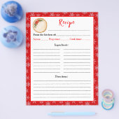 Holiday Baking Christmas Pie Recipe Page Flyer (Enkel)