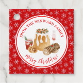 Holiday Baking Christmas Pudding Bedankjes Labels (Voorkant)