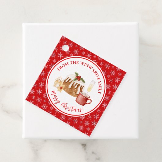 Holiday Baking Christmas Pudding Bedankjes Labels (In situ)