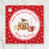 Holiday Baking Christmas Pudding Bedankjes Labels (Voorkant)