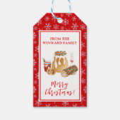 Holiday Baking Christmas Pudding Cadeaulabel (Voorkant)