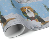 Holiday Beagles Cadeaupapier (Rol Hoek)