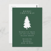 HOLIDAY BEDRIJF | kerstboompost Briefkaart (Voorkant / Achterkant)