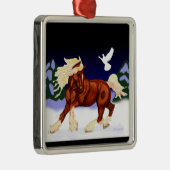 Holiday Belgium Draft Horse Ornament (Rechts)