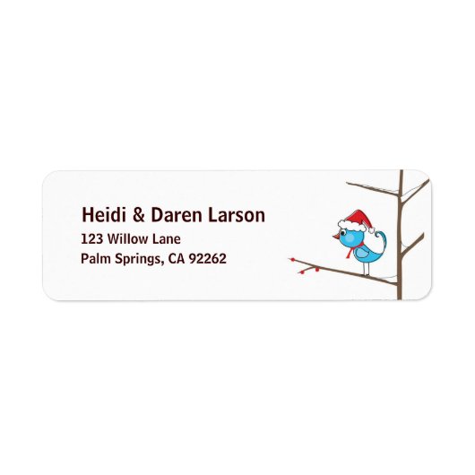 Holiday Bird Etiket (Voorkant)