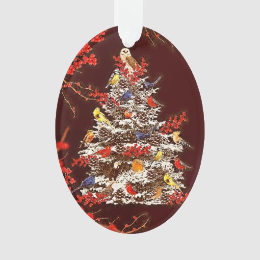 Holiday Bird Tree Ornament (voorkant)