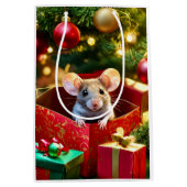 Holiday Blessings Mouse Christmas Gift Bags Medium Cadeauzakje (Voorkant)