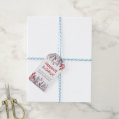 Holiday Botanical Greenery Personalized Business Cadeaulabel (Met Touw)