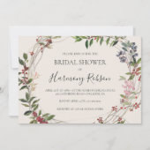 Holiday Botanical | Ivory Horizontale Vrijgezellen Kaart (Voorkant)