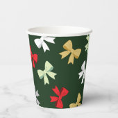 Holiday Bows Papieren Bekers (Achterkant)