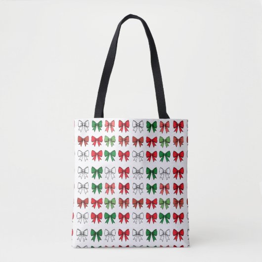 Holiday Bows Tote Bag (Devant)