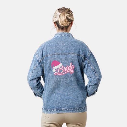 Holiday Bride Denim Jas roze Jacket (Model)