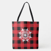 Holiday Buffalo Plaid Canvas tas (Voorkant)