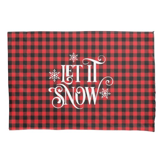 Holiday Buffalo Plaid Pillowcase Kussensloop (Voorkant)