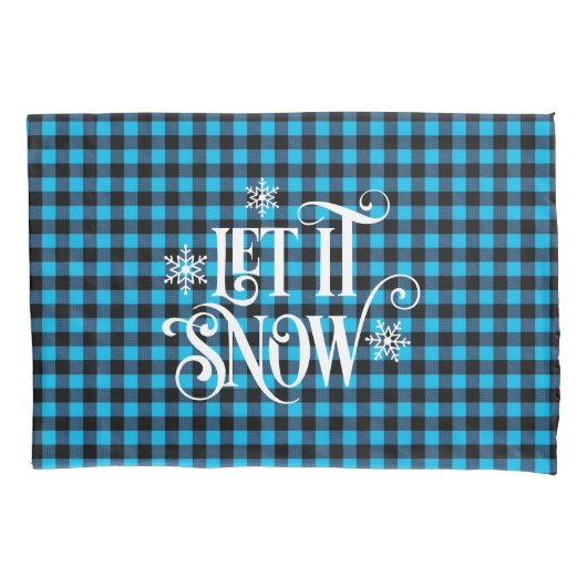 Holiday Buffalo Plaid Pillowcase Pair Kussensloop (Voorkant-Links)