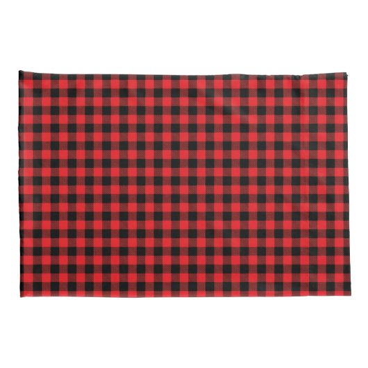 Holiday Buffalo Plaid Pillowcase Pair Kussensloop (Achterkant-Rechts)