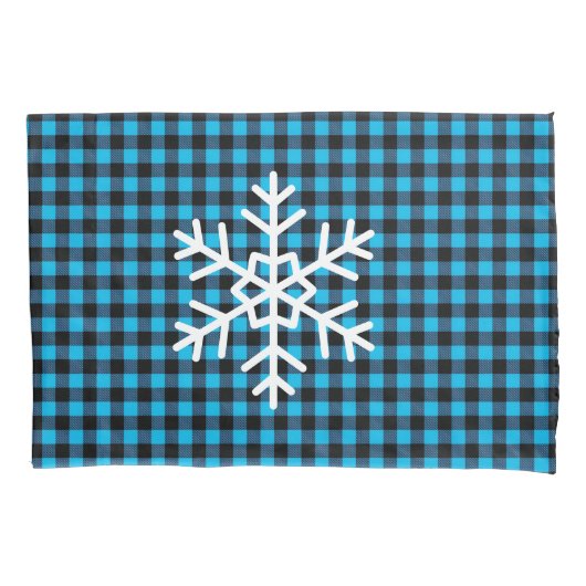 Holiday Buffalo Plaid Pillowcase Pair Kussensloop (Voorkant-Links)
