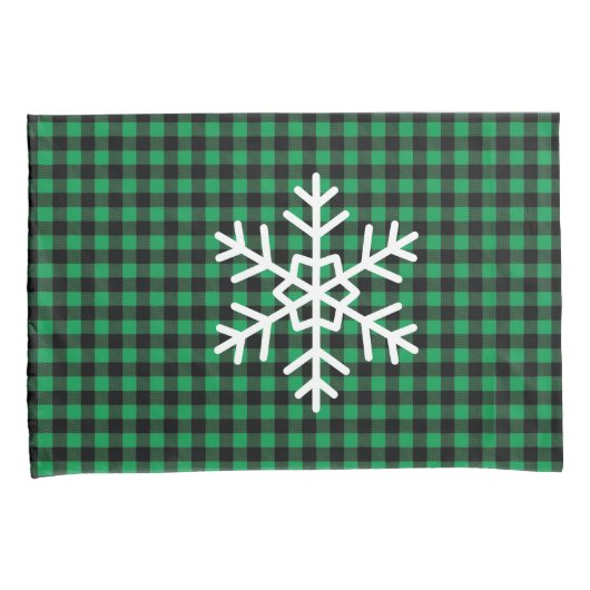 Holiday Buffalo Plaid Pillowcase Pair Kussensloop (Voorkant-Rechts)