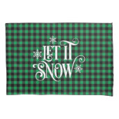 Holiday Buffalo Plaid Pillowcase Pair Kussensloop (Voorkant-Links)