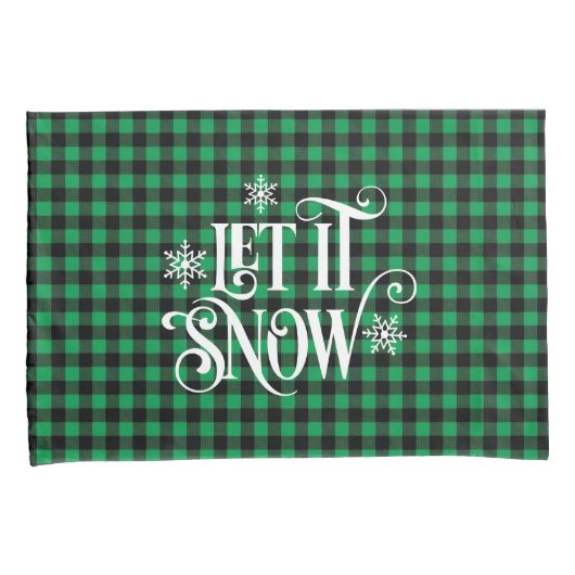 Holiday Buffalo Plaid Pillowcase Pair Kussensloop (Voorkant-Rechts)