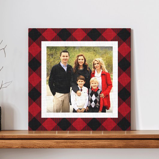 Holiday Buffalo Pset Foto Canvas Afdruk