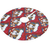 Holiday Bulldog Kerstboom Rok (Gekanteld)