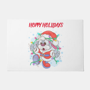 Holiday Bunny Kerstdoormat Deurmat