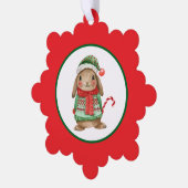 Holiday Bunny Ornament Kaart (Links)
