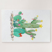 Holiday Cactus - Kerst - zuidwesten Legpuzzel (Horizontaal)