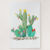 Holiday Cactus - Kerst - zuidwesten Legpuzzel (Verticaal)
