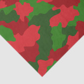 Holiday Camouflage Red en Green Tissuepapier (Detail)