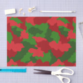 Holiday Camouflage Red en Green Tissuepapier (Craft)