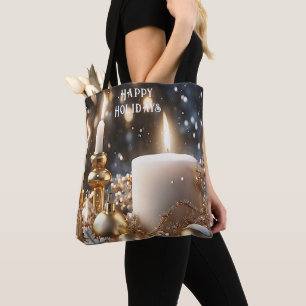 Holiday Candles Canvas tas