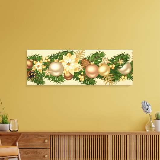 Holiday Canvas Art-Festive Garland (Insitu (Woonkamer))
