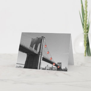 Holiday Card - Brooklyn Bridge DISCOUNT Feestdagen Kaart