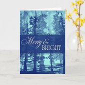 Holiday Card - Merry and Bright  Kaart (Gele Bloem)